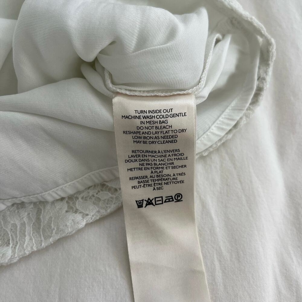 Free People NWT Hailee White Ivory Lace Back Tie Mini Dress, Size XS - Picture 12 of 13